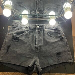 wild fable black jean shorts
